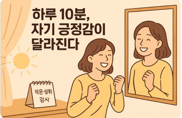 자기 긍정감을 키우는 하루 10분 루틴과 말습관 5가지