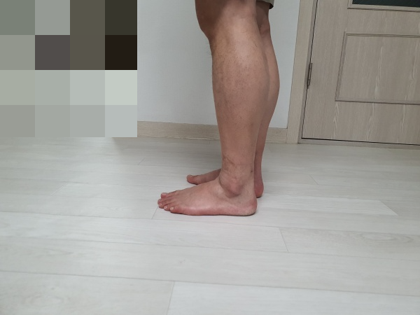 까치발운동-준비자세