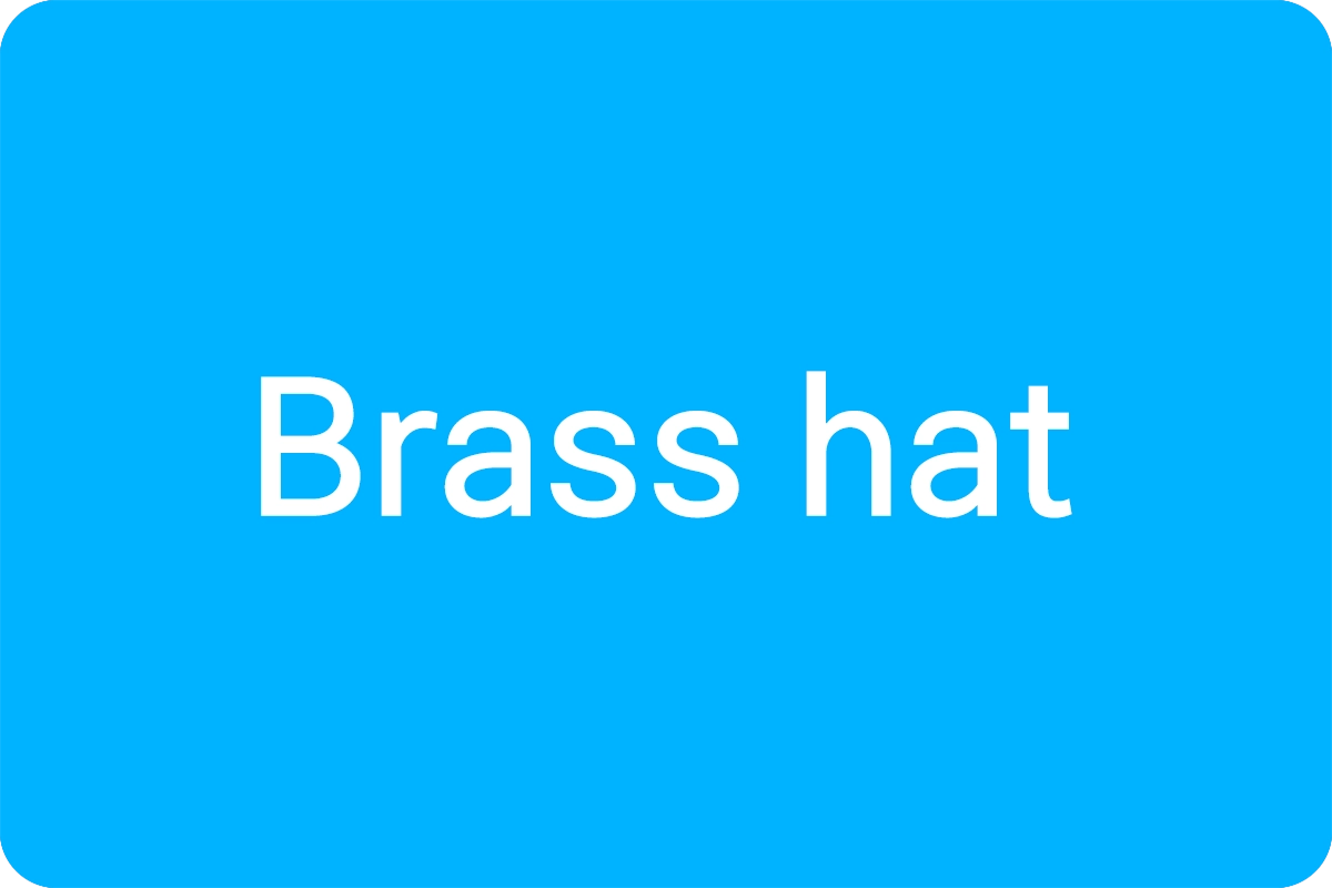 Brass hat