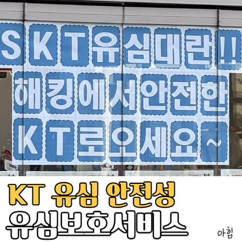 KT 유심 가입하기 안전성 유심보호서비스 무료가입