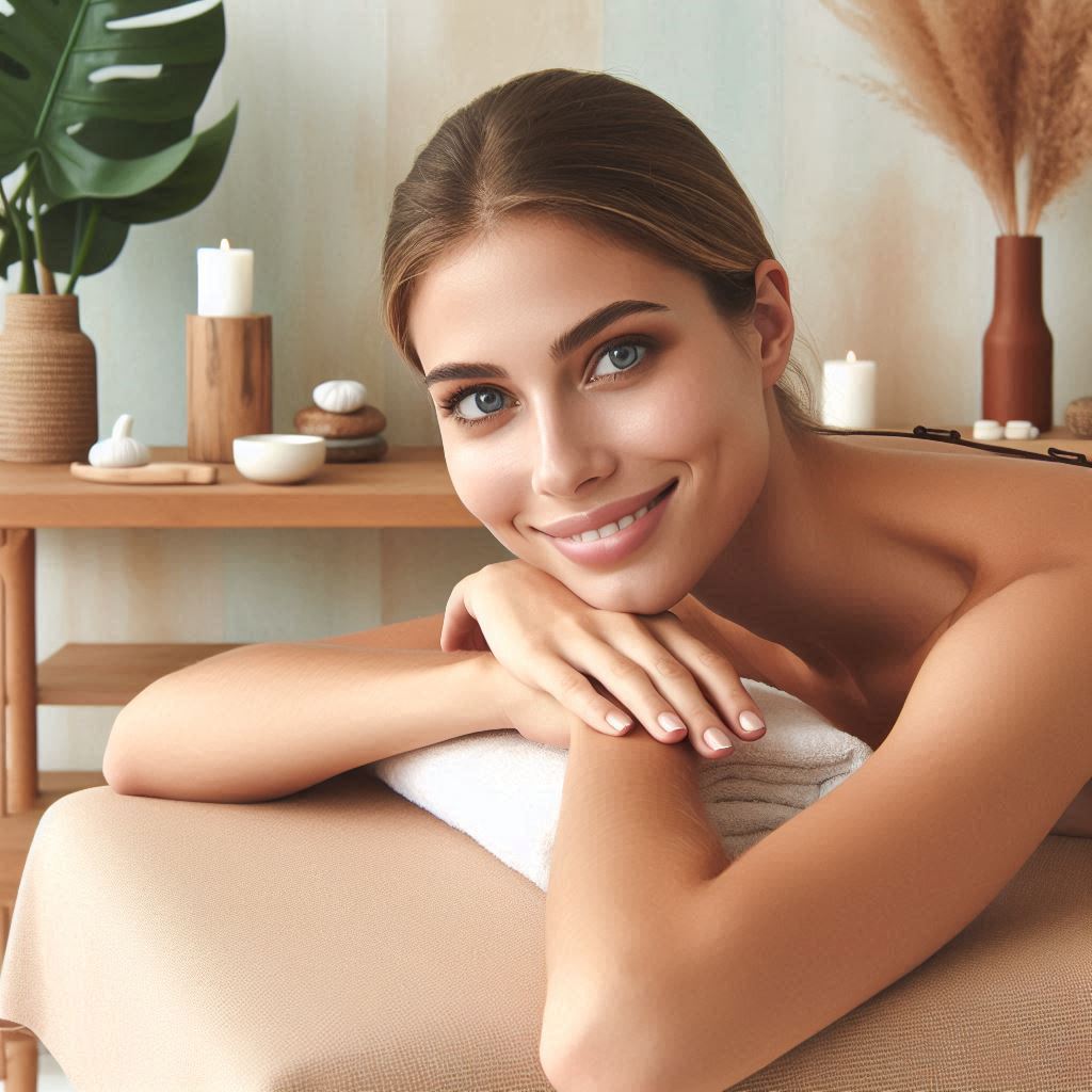 피부,체형관리 샵 배경