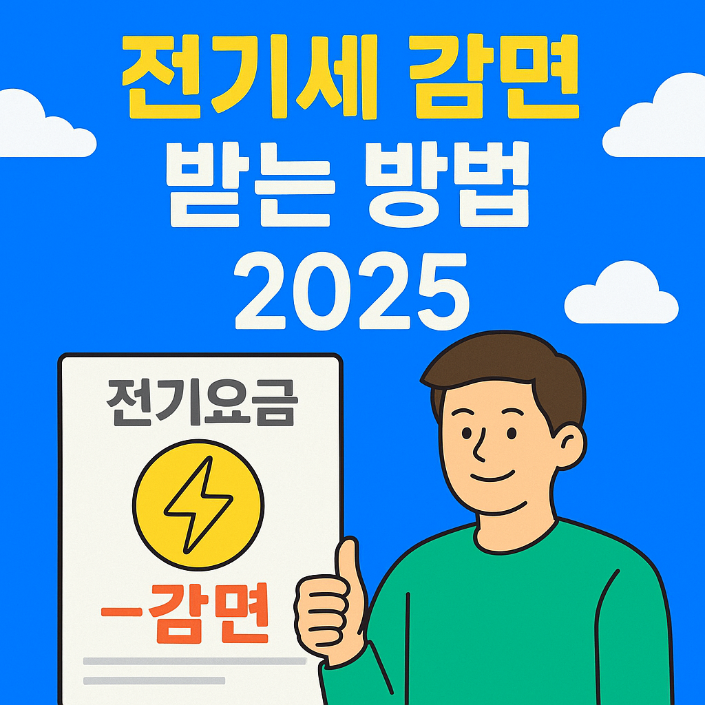전기세 감면 받는 방법 2025｜자격 조건·신청 방법·할인율 총정리