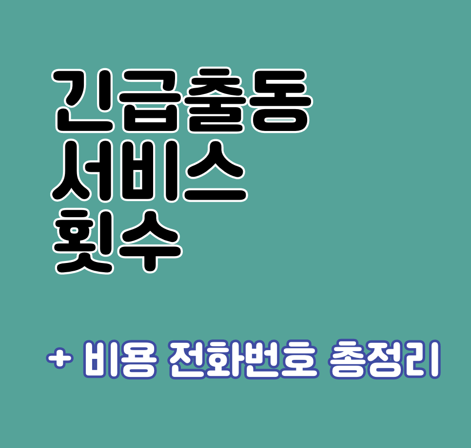 자동차 긴급출동 서비스 횟수