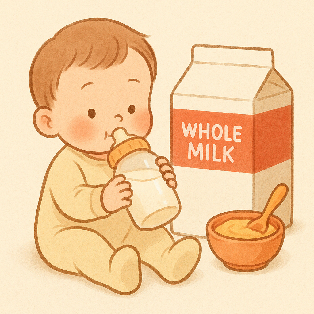 돌아기 언제 일반우유 시작?