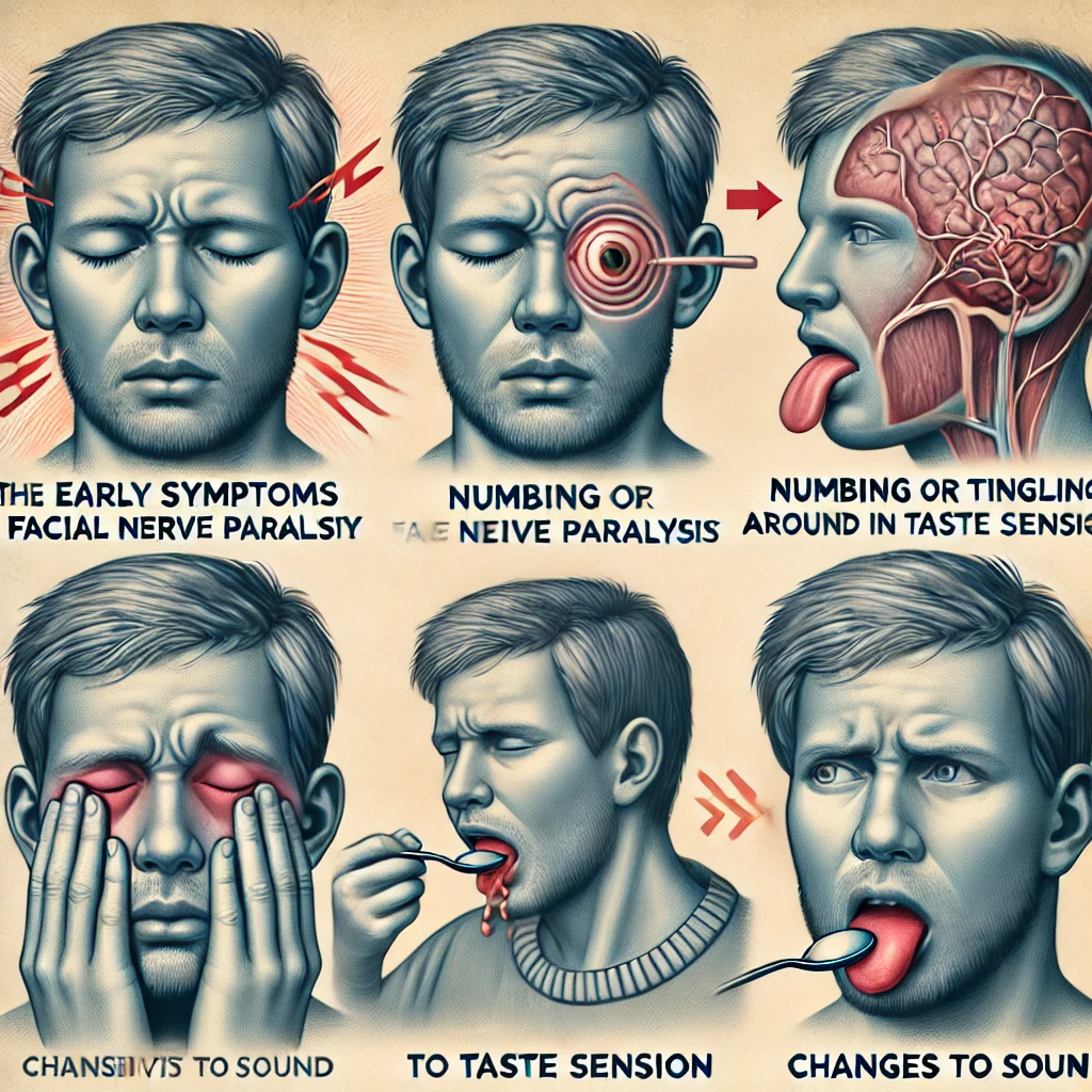 구안와사의 초기 증상