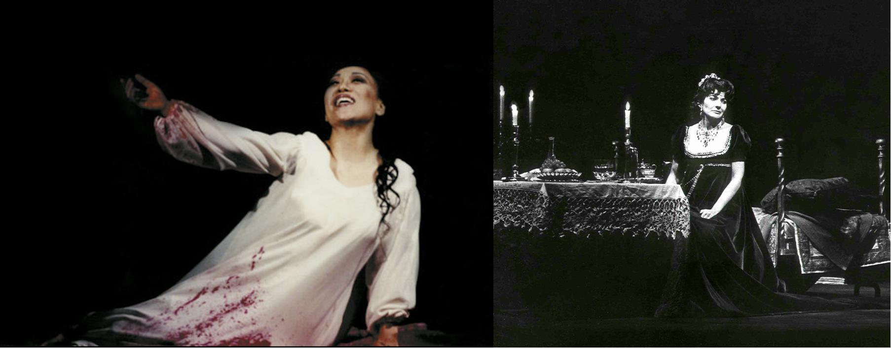 Sumi jo as Lucia and Callas as Violetta