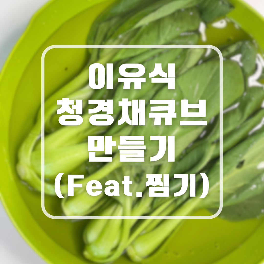 토핑 이유식 청경채 큐브