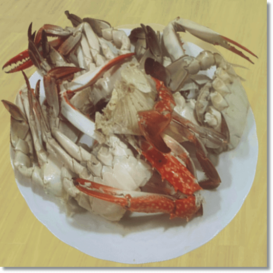 글루코사민 음식과 권장 섭취량, 꽃게 사진