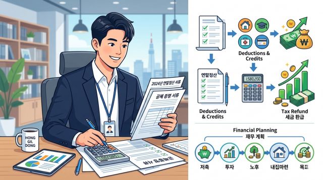 2026 연말정산 소득공제 항목과 환급금 절세 전략을 정리한 이미지