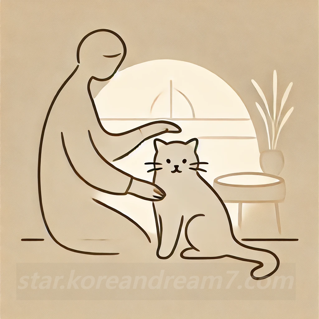 고양이 만지는 꿈