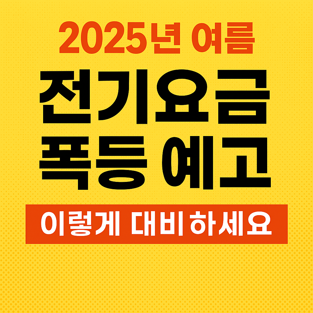 2025년 여름 전기요금