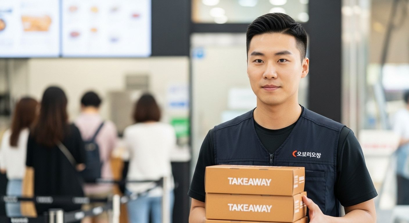 실업급여 수급 중 단기 아르바이트를 하는 한국 남성