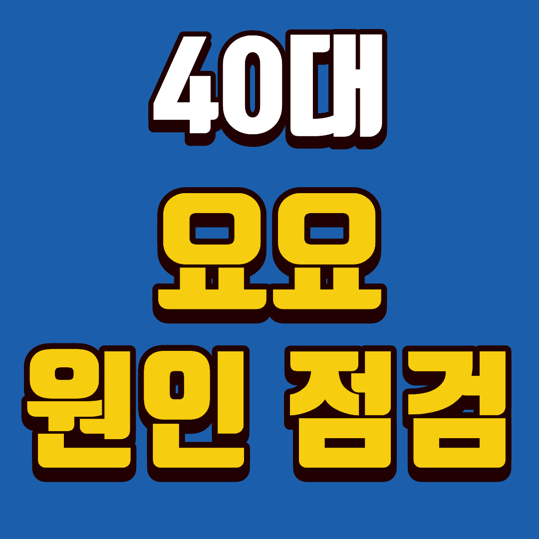 40대 요요 반복되는 이유