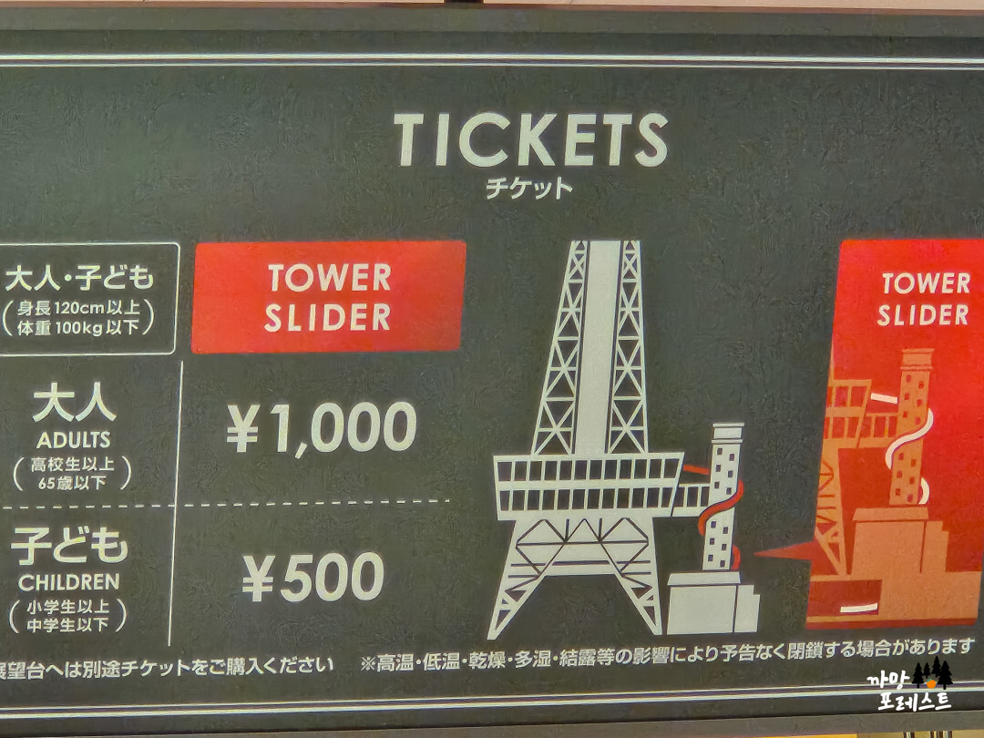 오사카 츠텐카쿠 전망대 입장료