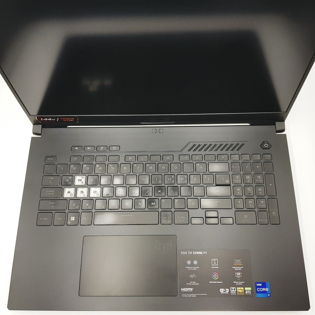 FX707ZM HX037 keyboard