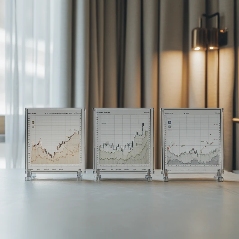 S&P500을 능가하는 미국 ETF 3종의 최근 5년 성장률을 선명한 그래프로 시각화. 장기 수익률, ETF 비교, 포트폴리오 분산, 미국 ETF 투자, 재무 성장 전략 등 핵심 키워드와 함께 투자 성과의 차이를 강조