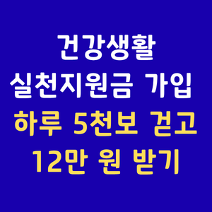 건강생활실천지원금제,만보기앱테크,국민건강보험공단,걷기포인트,건강위험군지원,The건강보험,만성질환관리