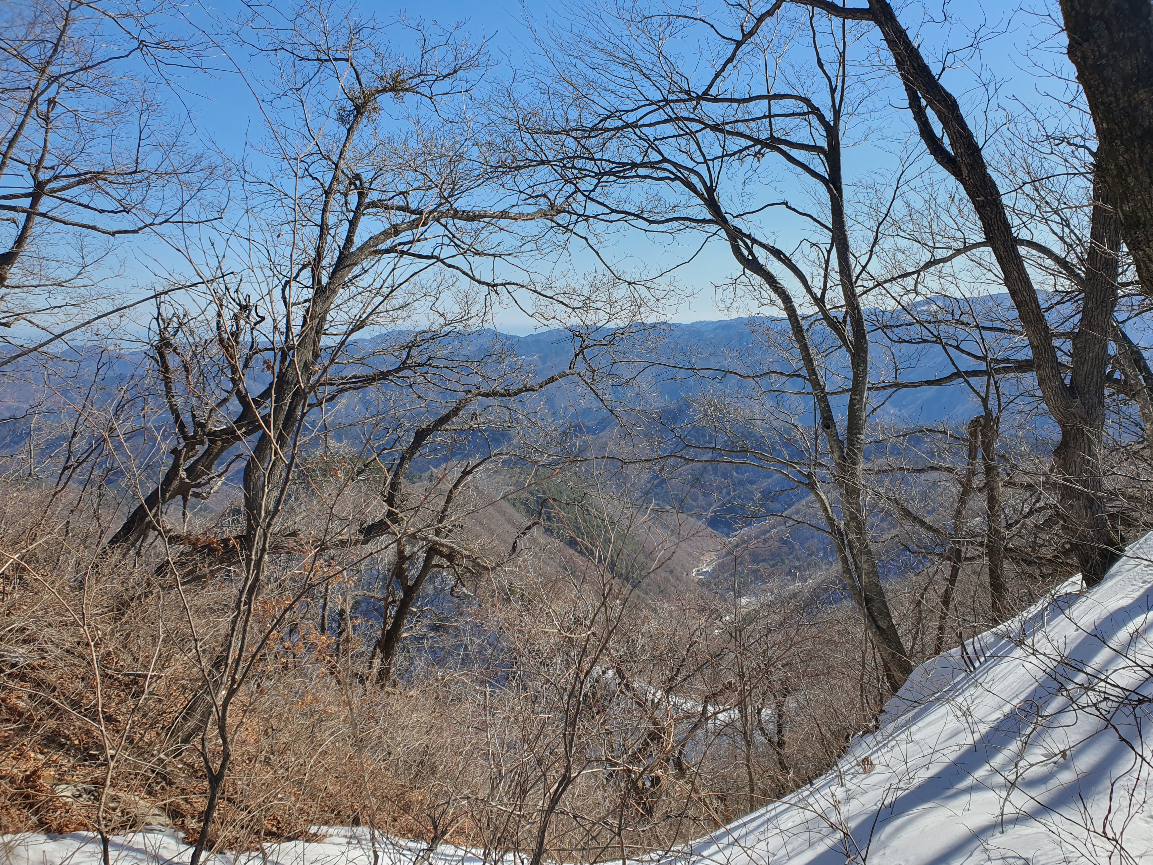 덕항산 쉼터 조망