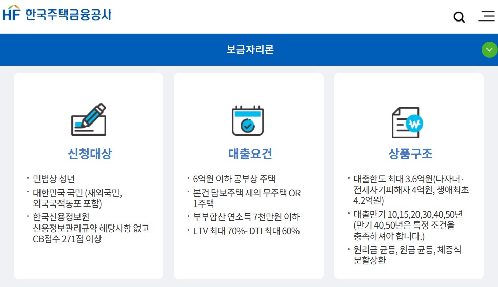 보금자리론 신청방법