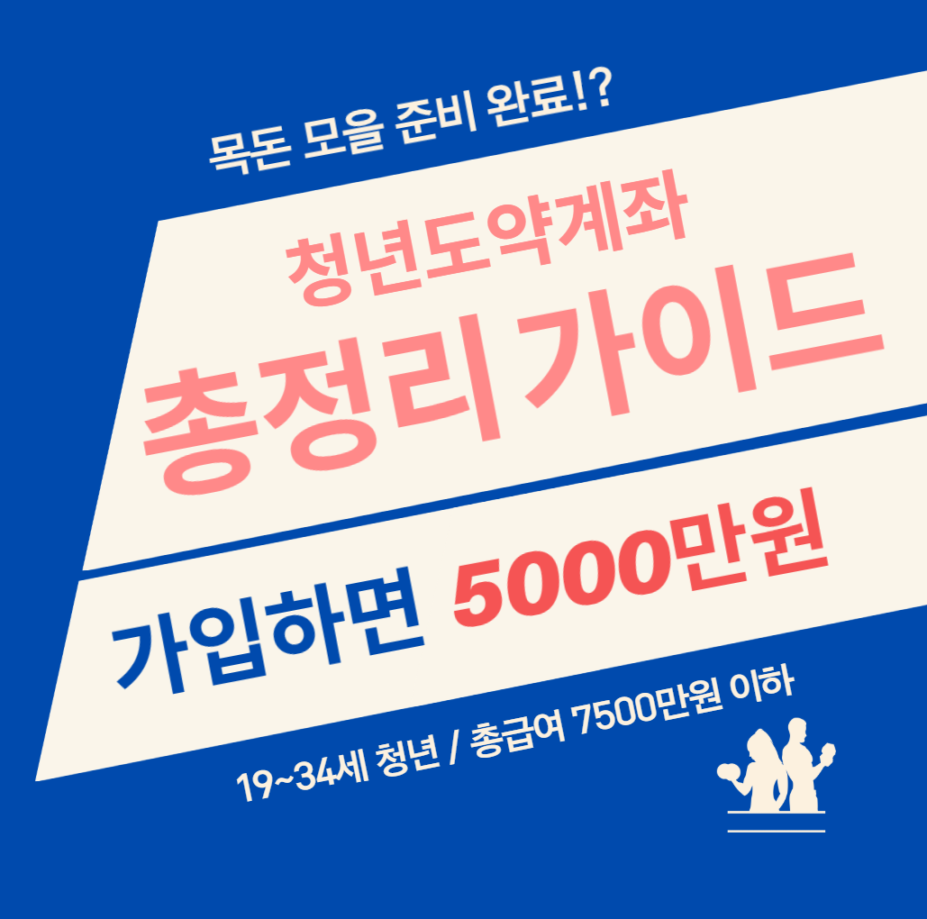 청년도약계좌 직관적인 포스터 표지 모습