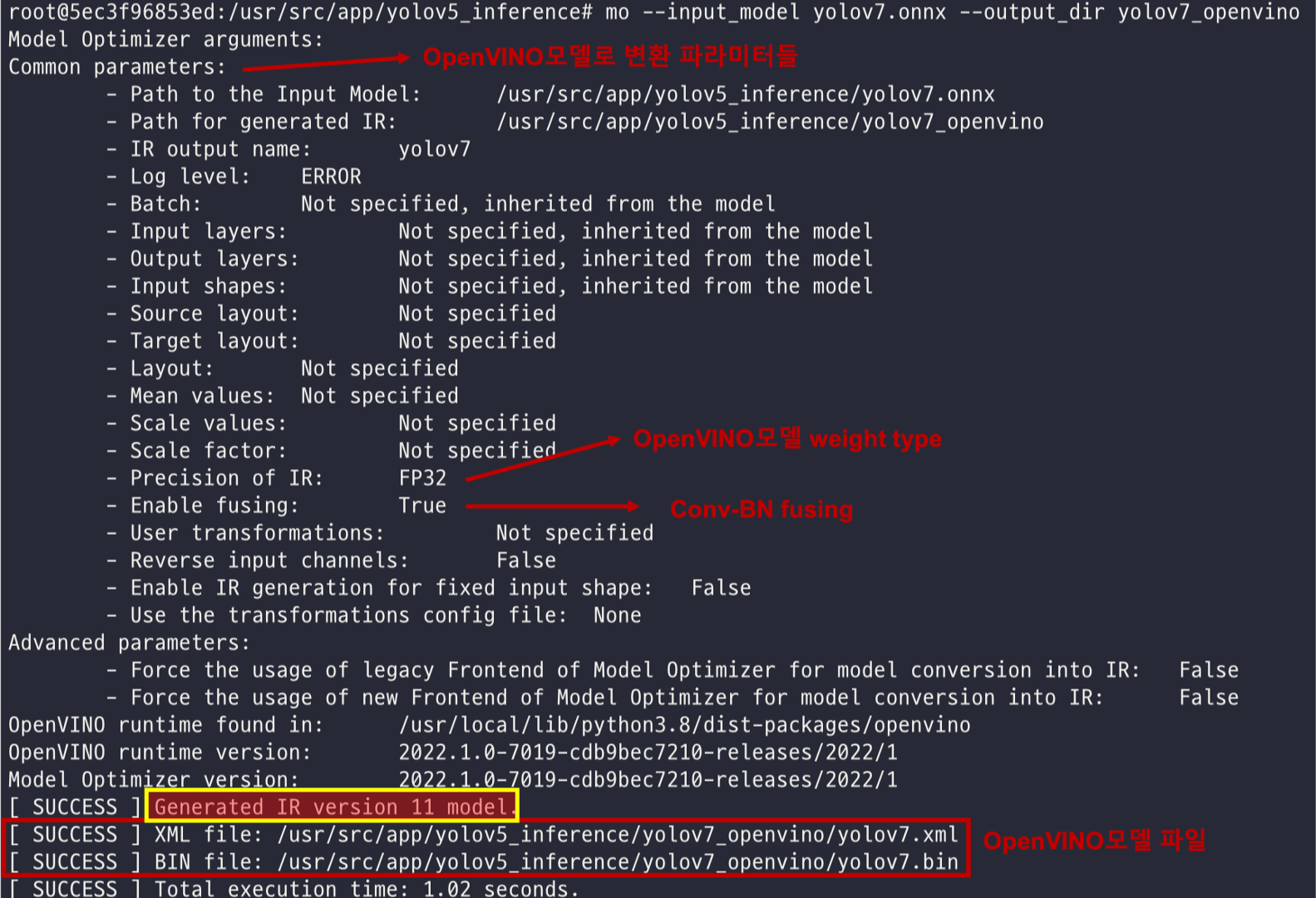 OpenVINO model converting