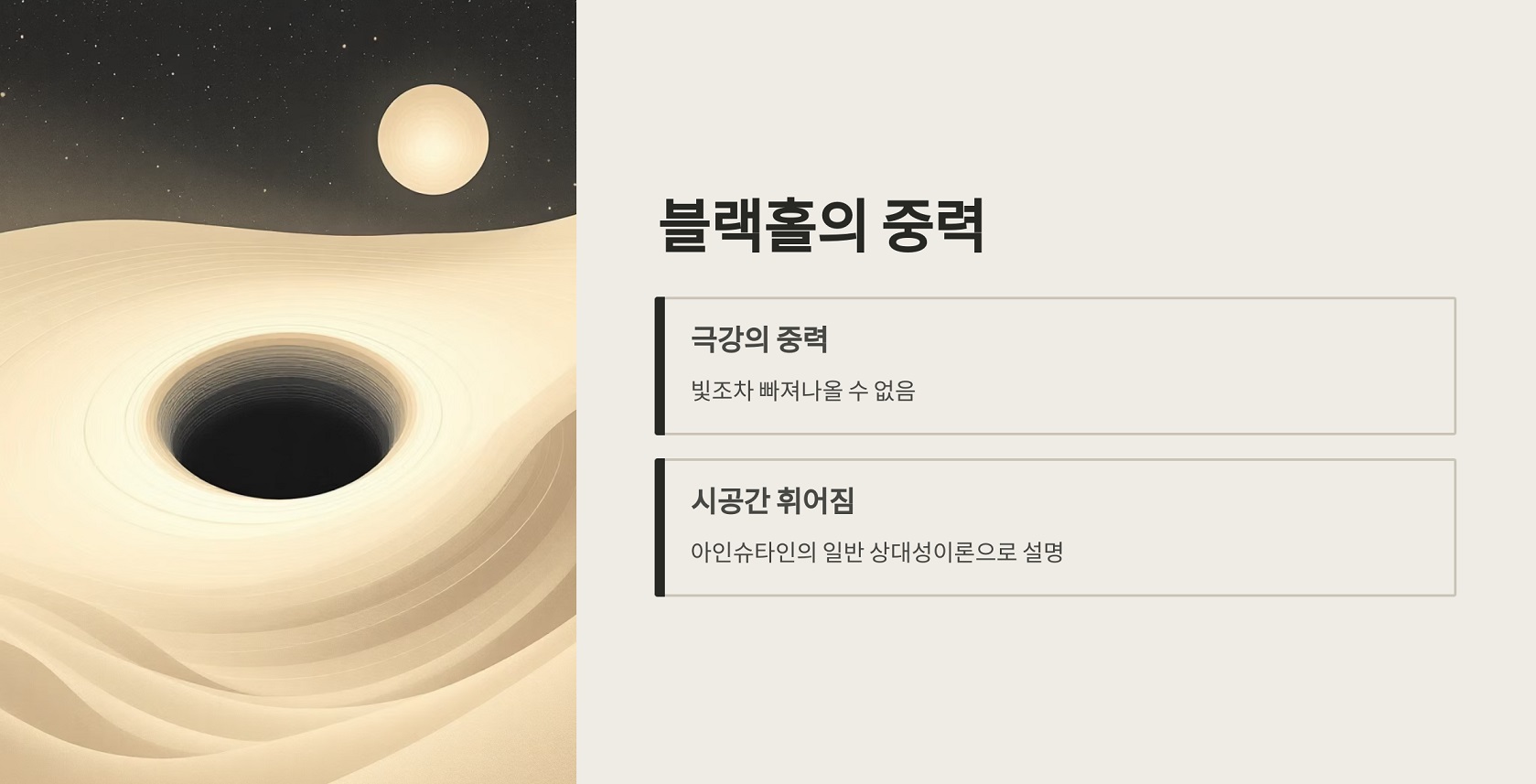 블랙홀의 중력