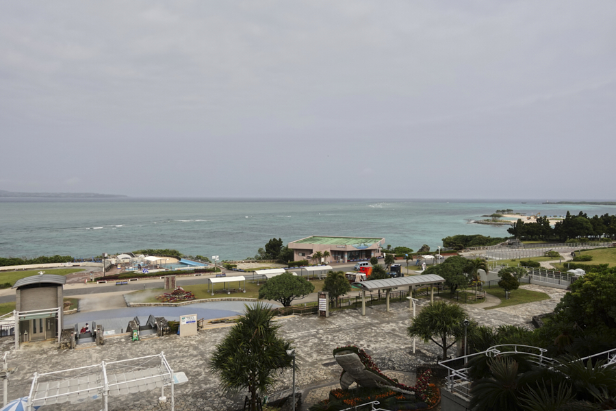 오키나와 츄라우미 수족관 바다