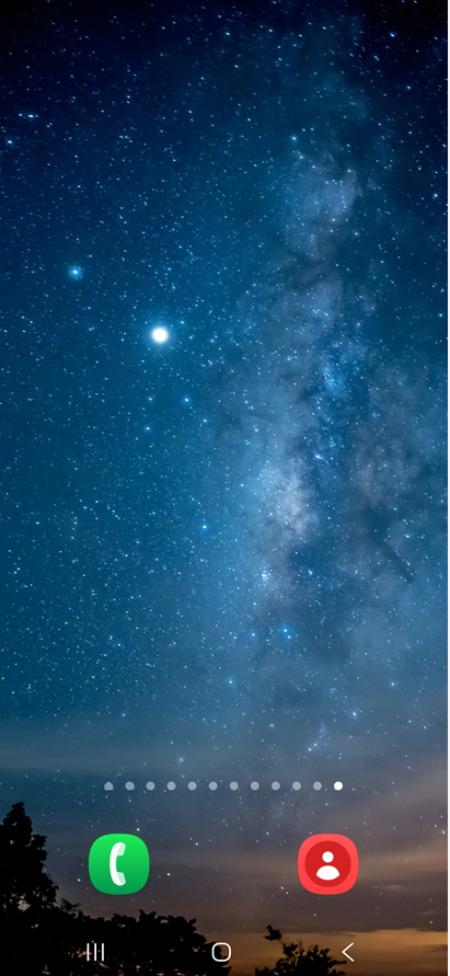 방법 1: 홈화면에서 빈 공간 찾기