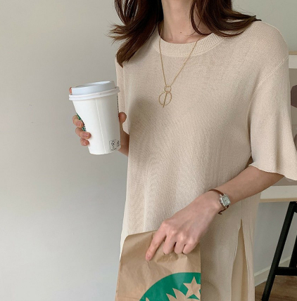 썸머니트 투피스 루즈핏 와이드팬츠 바지세트