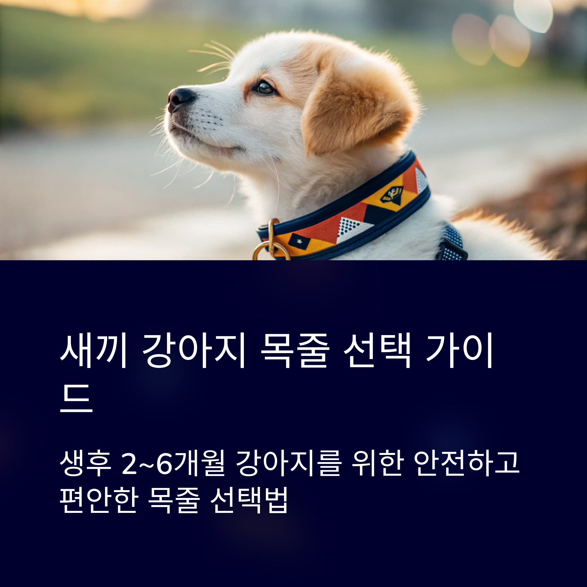 새끼 강아지 목줄 선택 가이드
