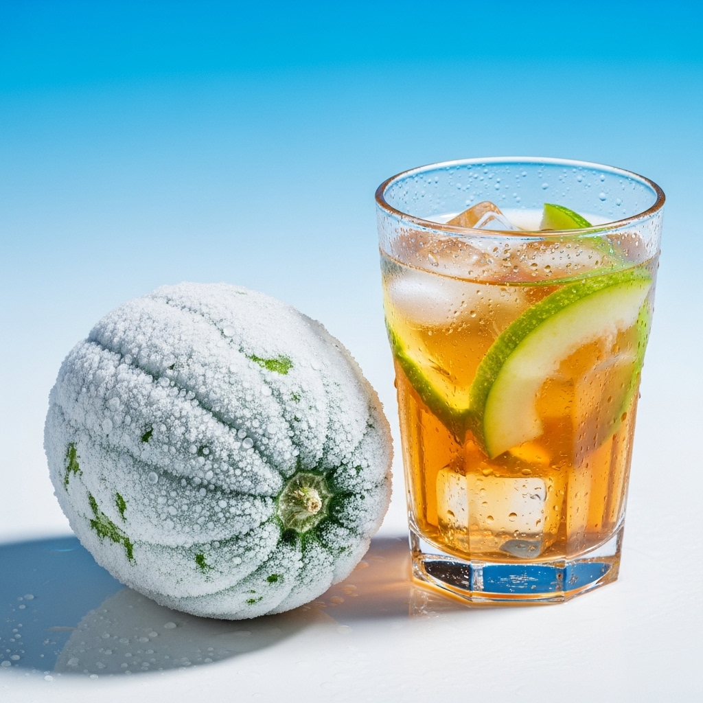 동과로 만든 시원한 음료 이미지