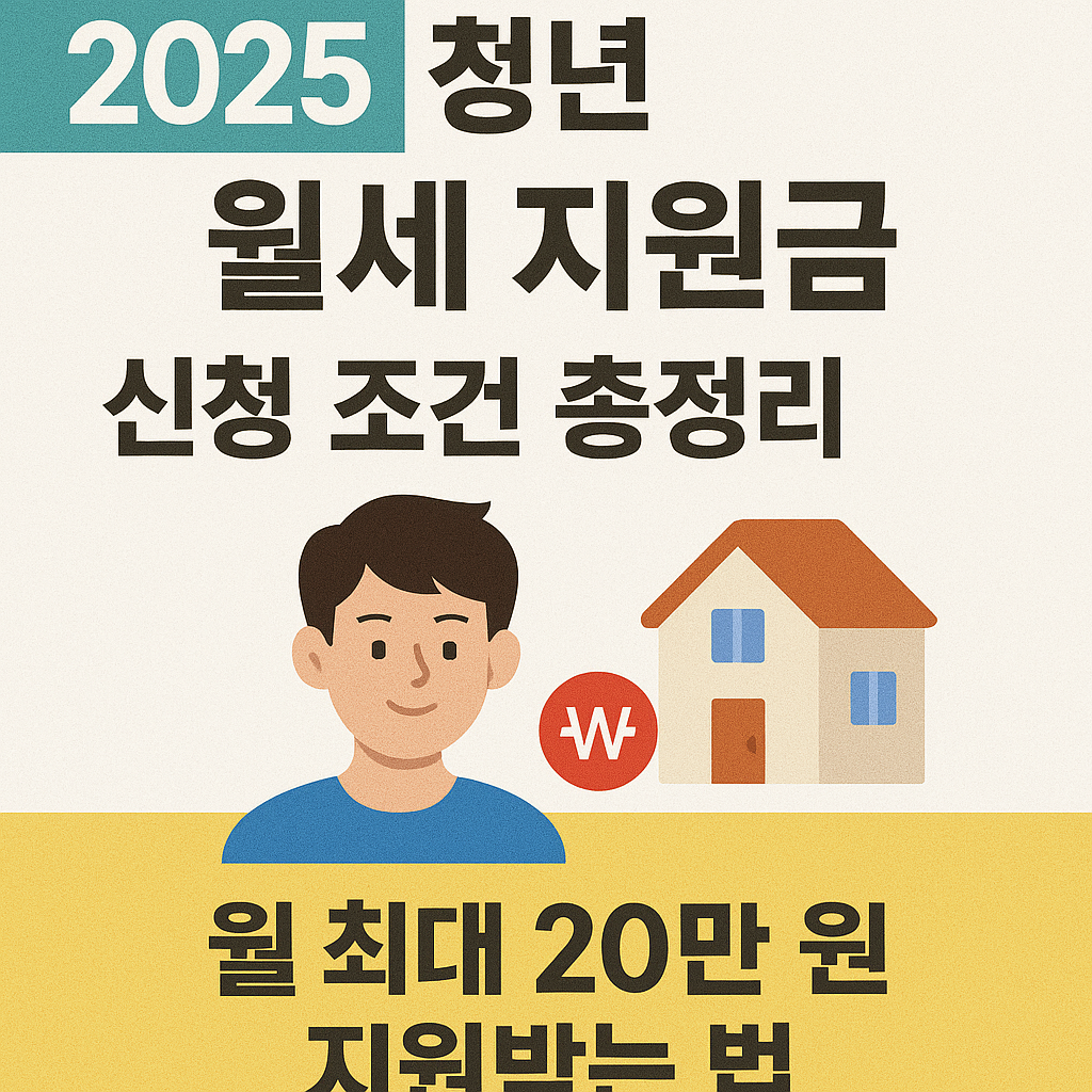 2025 청년 월세 지원금 신청 조건 총정리 ❘ 월 최대 20만 원 지원받는 법