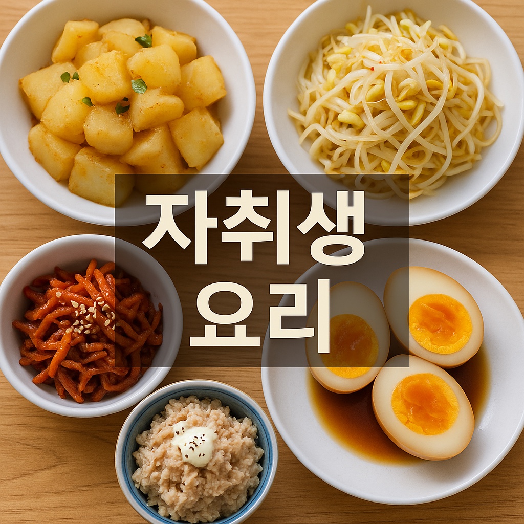 자취생을 위한 초간단 반찬 레시피 BEST 5