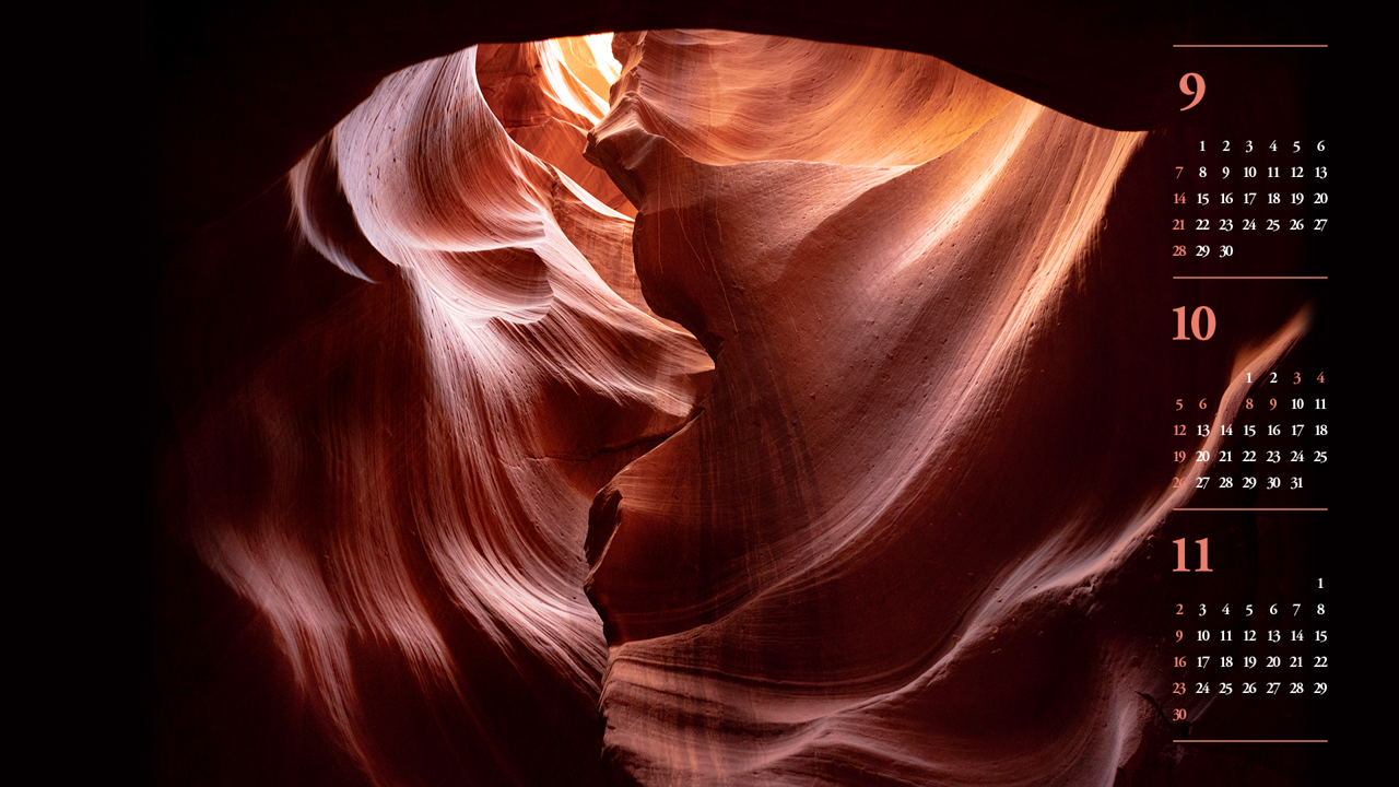 11 엔텔로프 내부 B - 2025년10월 노트북배경화면