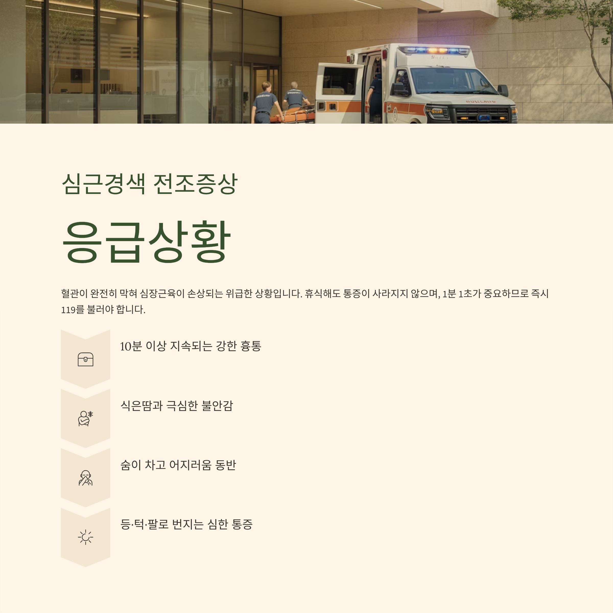심근경색 전조 증상