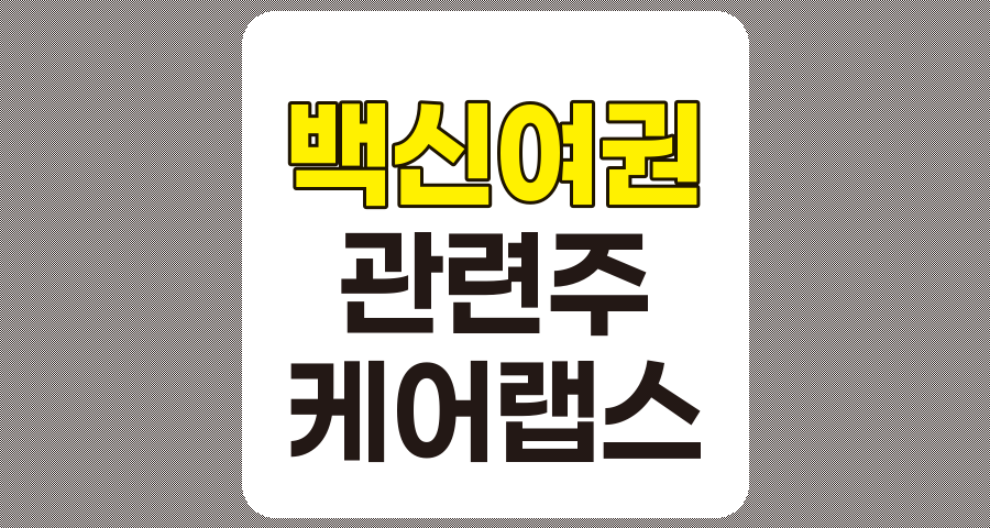 백신여권 관련주 6종목 요약