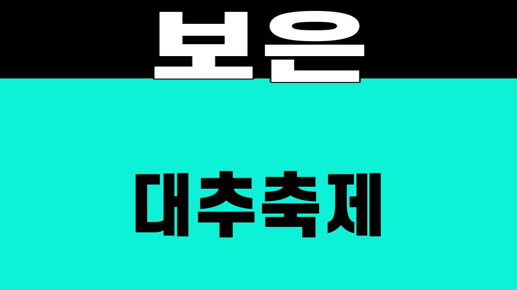 보은 대추축제 대표 썸네일