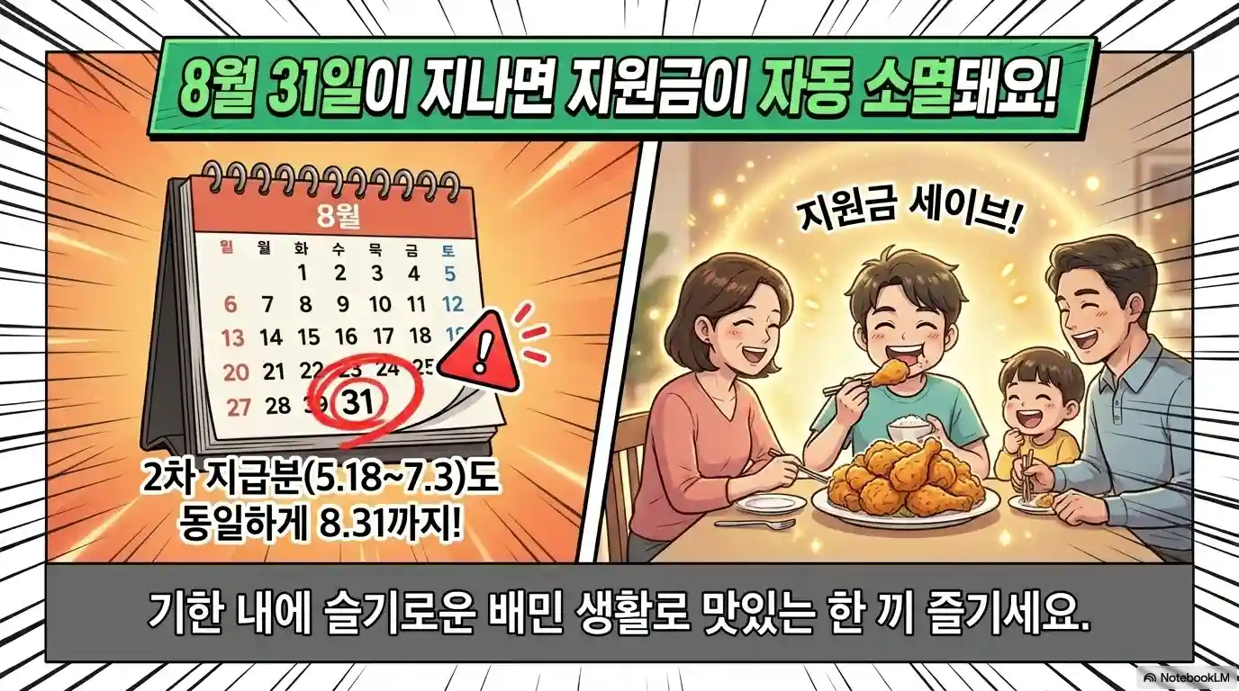 고유가 피해지원금 배달의민족 사용 기간