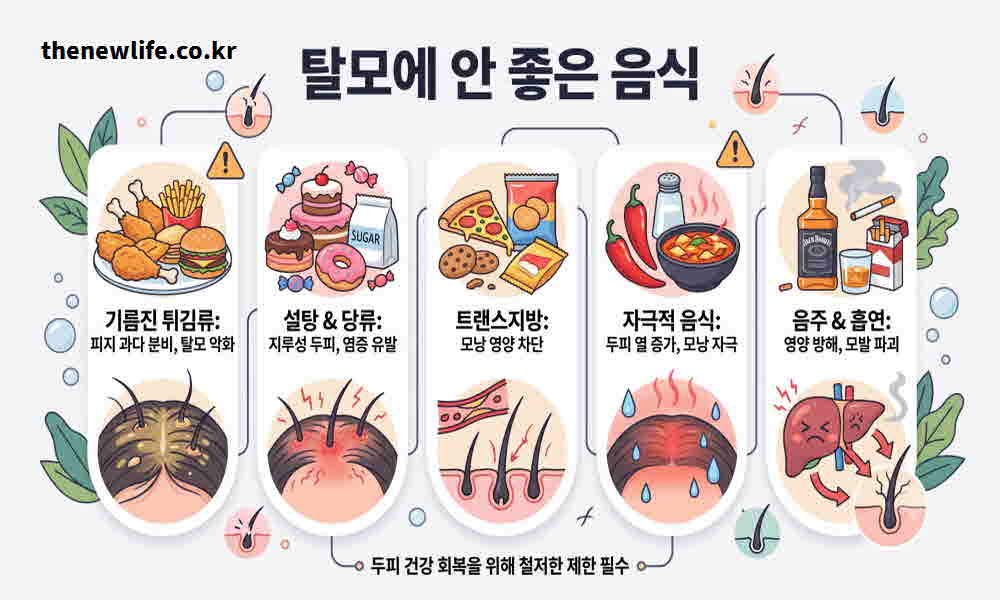 탈모 안 좋은 음식