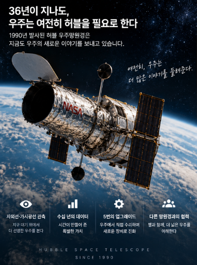허블 우주망원경, 오래됐는데도 여전히 중요한 이유는?