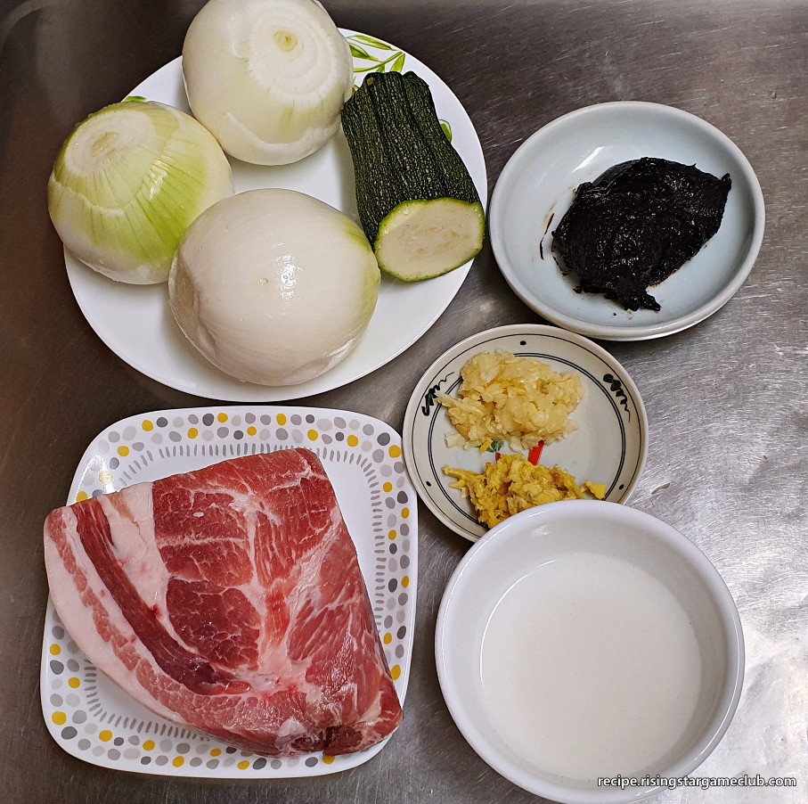 맛있는 짜장밥 만들기 재료