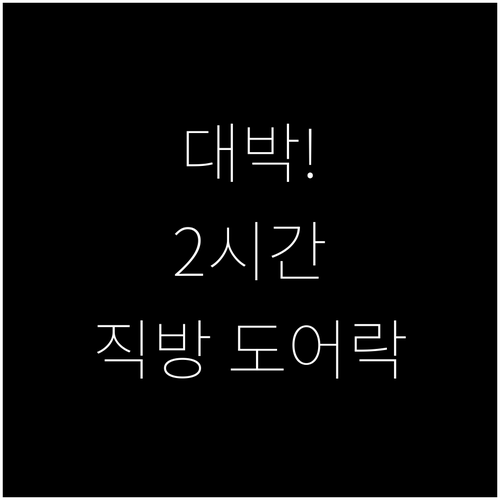 직방 도어락 셀프 설치 2시간 완성 ..