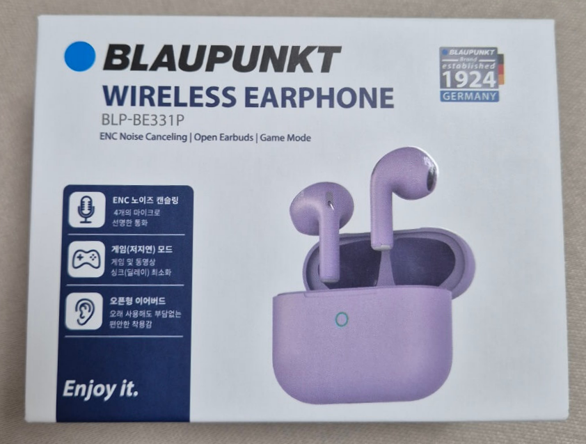 블라우풍트 AAC ENC 노이즈 캔슬링 블루투스 이어폰