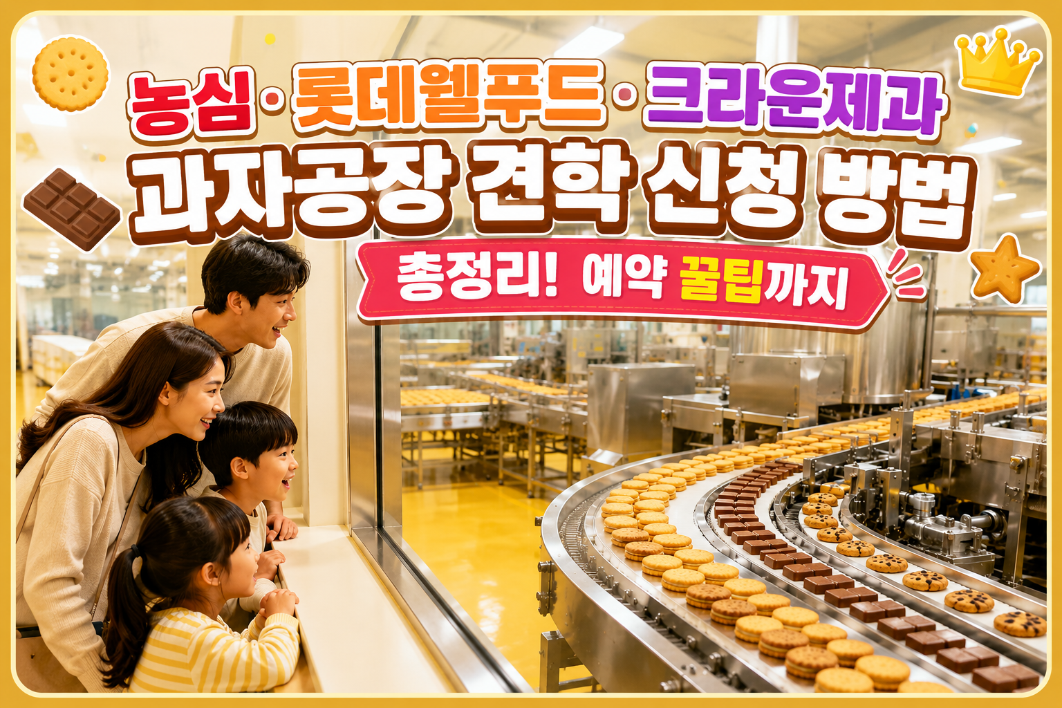 농심·롯데웰푸드·크라운제과 과자공장 견학 신청 방법 총정리! 예약 꿀팁까지 관련 사진