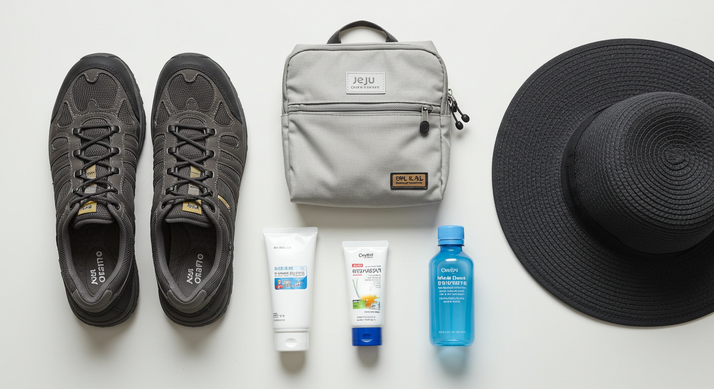 제주 생태숲 에코투어에 필요한 편한 운동화, 물, 모기기피제 등 준비물