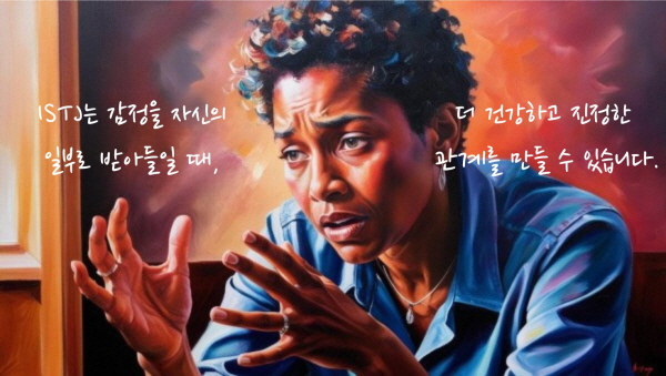 ISTJ는 감정을 자신의 일부로 받아들일 때, 더 건강하고 진정한 관계를 만들 수 있습니다에 관한 그림