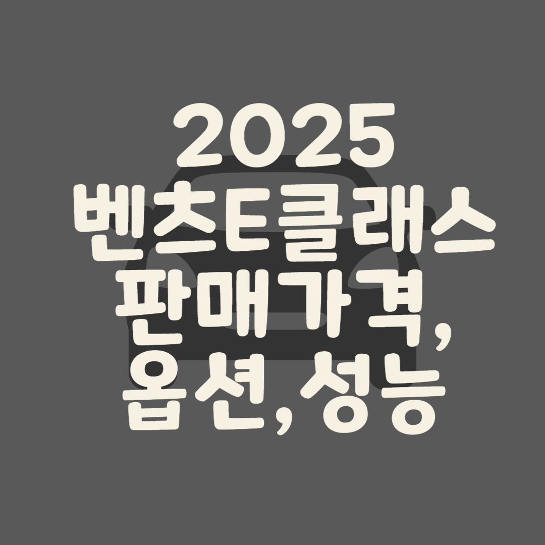 2025 벤츠 E클래스 판매 가격,옵션,성능