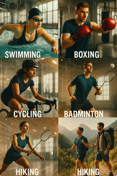 다이어트에 효과적인 스포츠 관련 사진