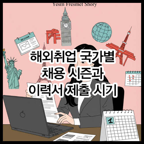 해외취업 국가별 채용 시즌과 이력서 제출 시기