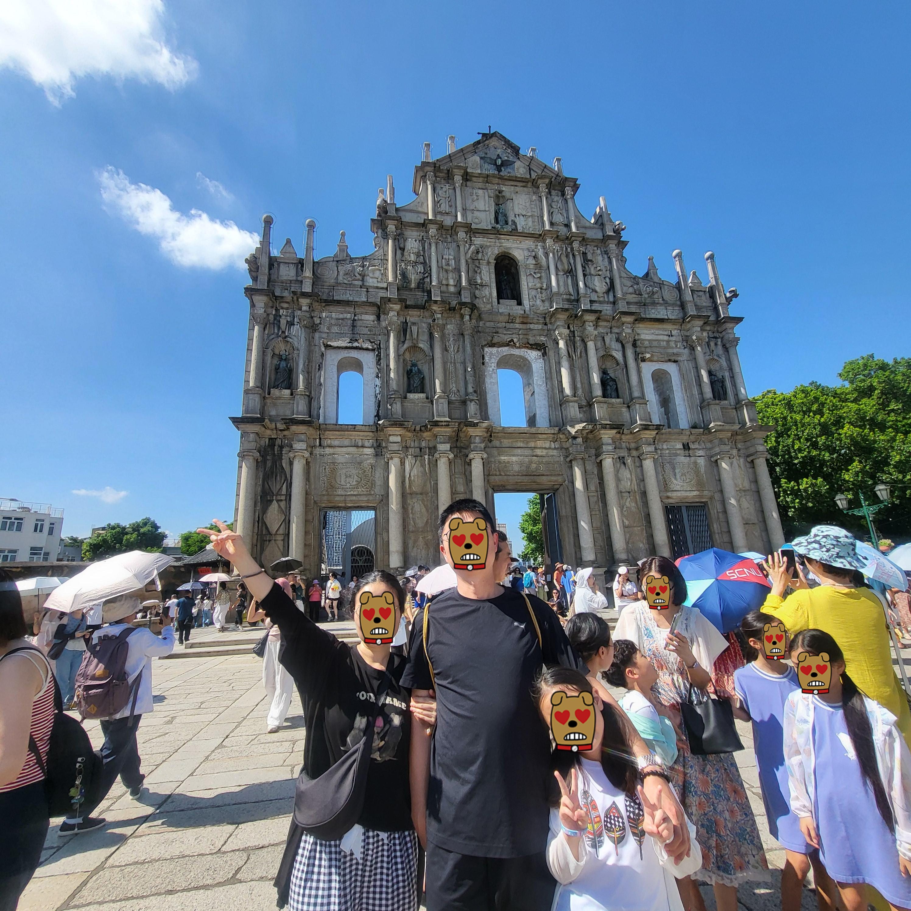 [마카오 여행] 성 바울 성당 유적 필수 코스! 육포 거리 시식 후기와 시원한 망고 주스